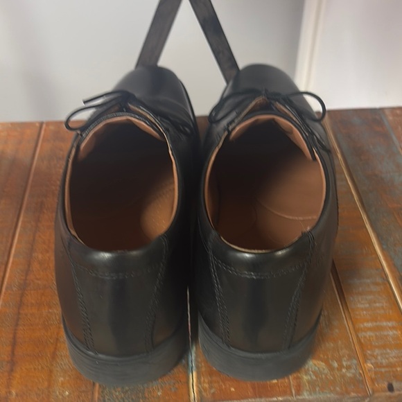 Clarks Black Slip-On Loafers with Polished Finish - Picture 7 of 9